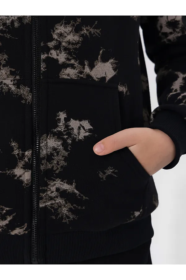 Толстовка MARK FORMELLE, разводы на черном - фото 2