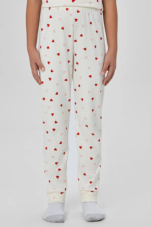 Пижама MARK FORMELLE, сердечки на молоке - фото 2