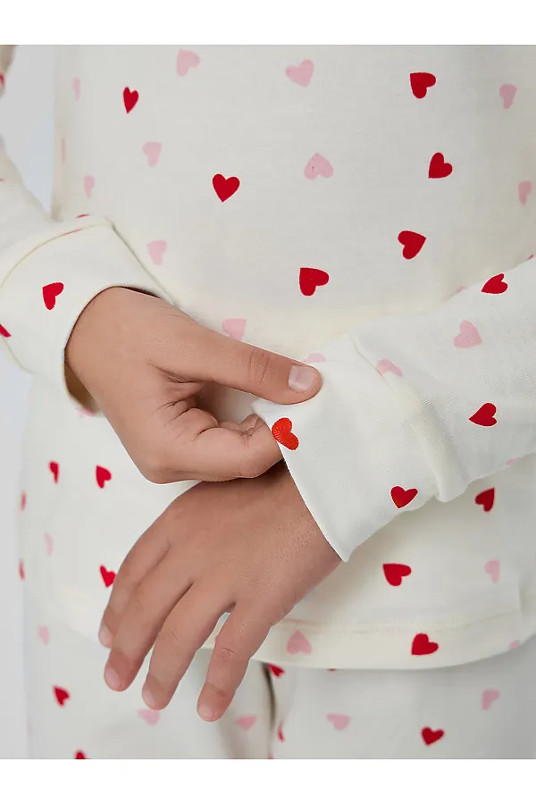 Пижама MARK FORMELLE, сердечки на молоке - фото 2
