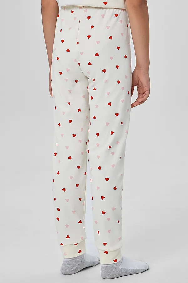 Пижама MARK FORMELLE, сердечки на молоке - фото 2