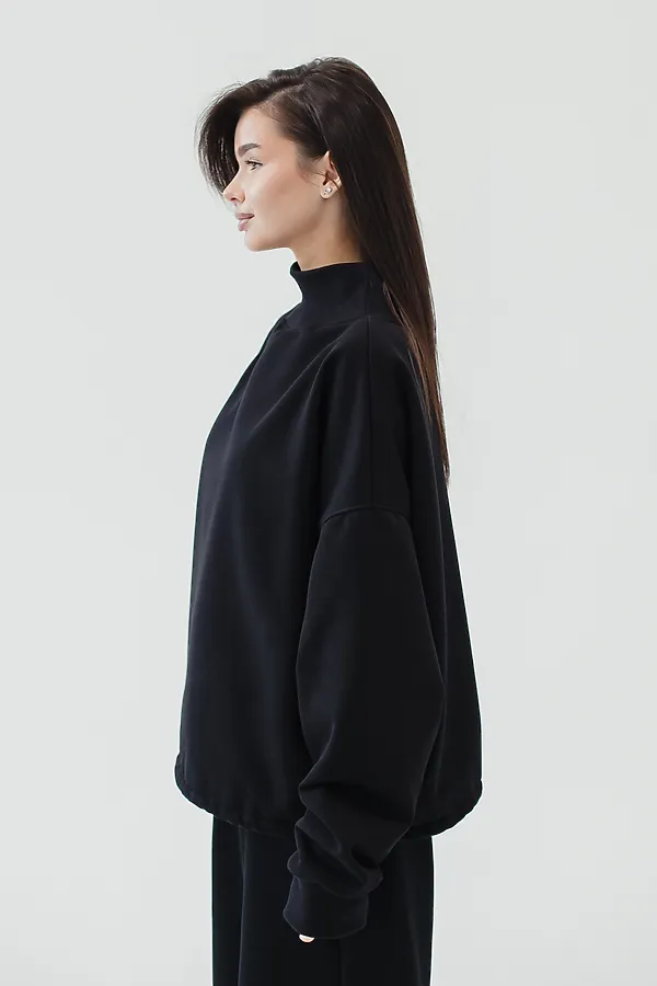 Худи оверсайз НАТАЛИ, черный - фото 2