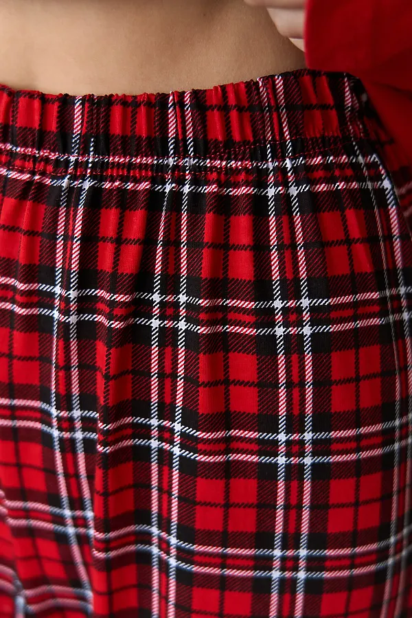 Пижама с брюками хлопковая НАТАЛИ, красный - фото 2