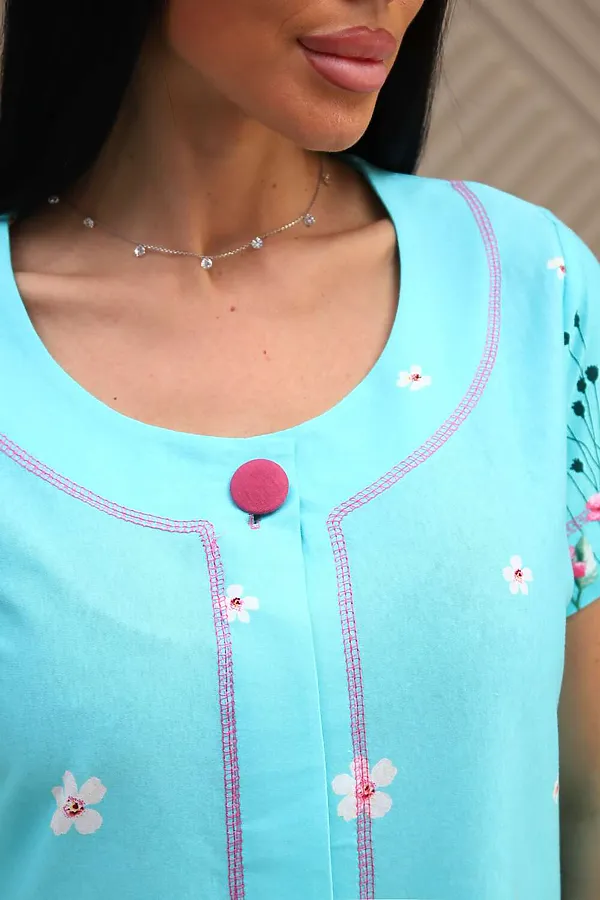 Халат 180тК НАТАЛИ, голубой - фото 2