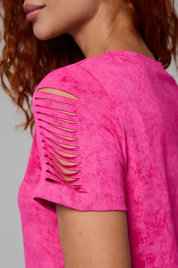 Футболка 7497 НАТАЛИ, розовый винтаж - фото 2