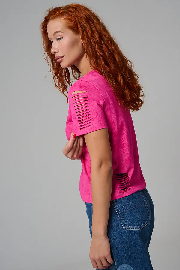 Футболка 7497 НАТАЛИ, розовый винтаж - фото 2