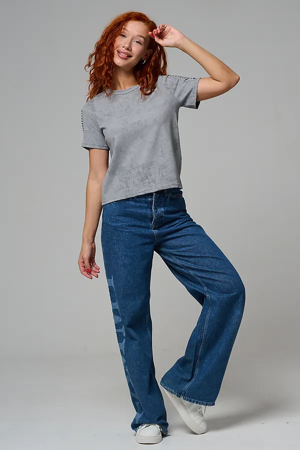 Футболка 7497 НАТАЛИ, серый винтаж - фото 2