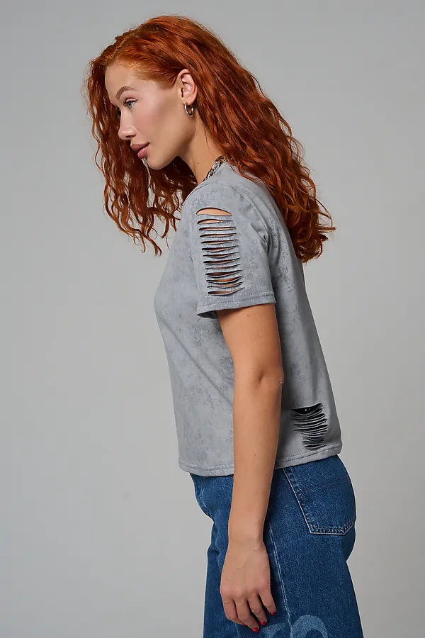 Футболка 7497 НАТАЛИ, серый винтаж - фото 2