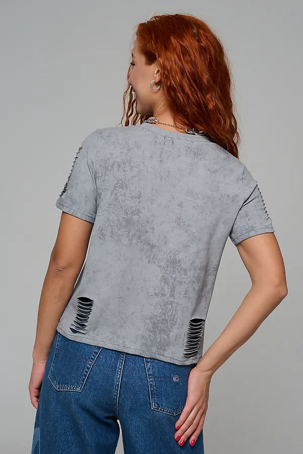 Футболка 7497 НАТАЛИ, серый винтаж - фото 2