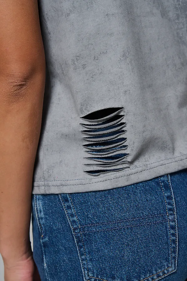 Футболка 7497 НАТАЛИ, серый винтаж - фото 2