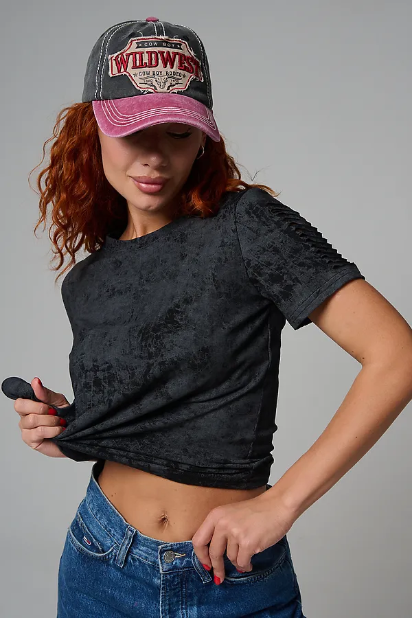 Футболка 7497 НАТАЛИ, черный винтаж - фото 2