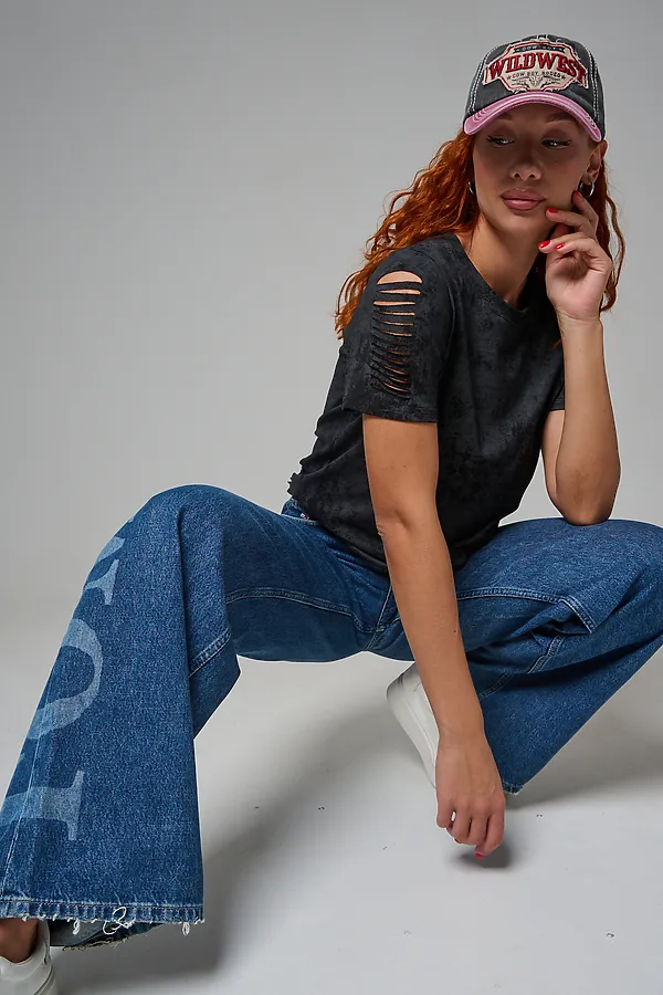 Футболка 7497 НАТАЛИ, черный винтаж - фото 2