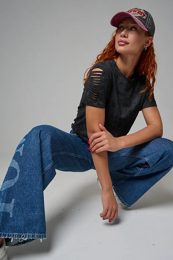 Футболка 7497 НАТАЛИ, черный винтаж - фото 2