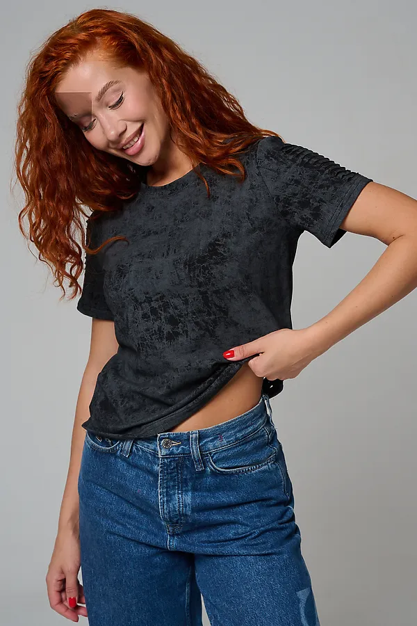 Футболка 7497 НАТАЛИ, черный винтаж - фото 2