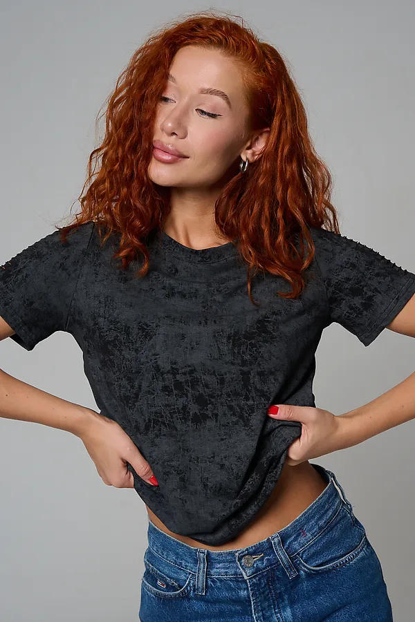 Футболка 7497 НАТАЛИ, черный винтаж - фото 2