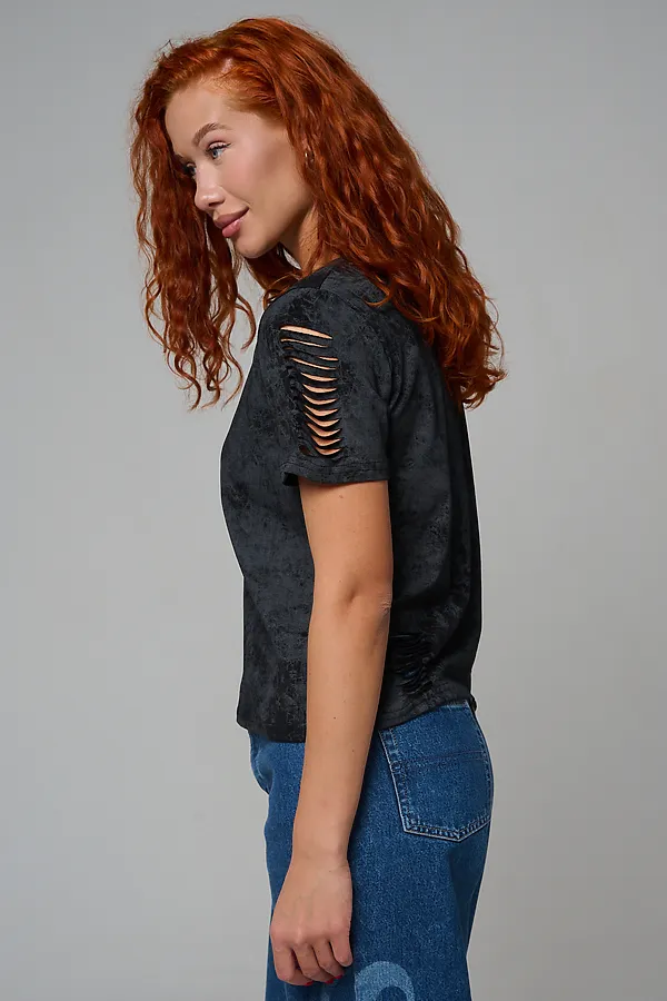 Футболка 7497 НАТАЛИ, черный винтаж - фото 2