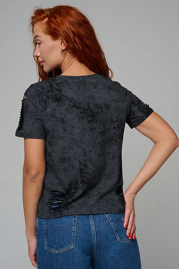 Футболка 7497 НАТАЛИ, черный винтаж - фото 2