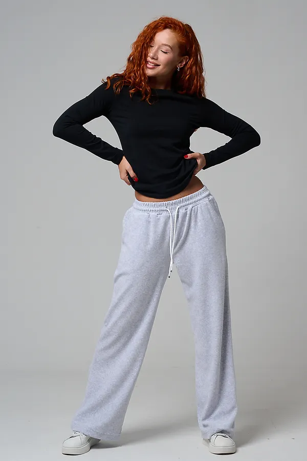 Брюки 67190 НАТАЛИ, серый меланж - фото 2