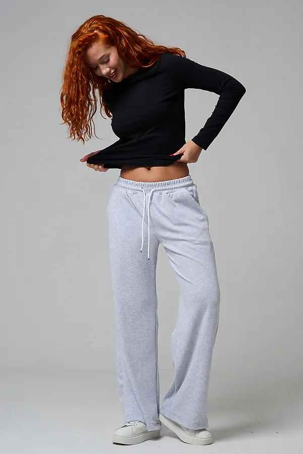 Брюки 67190 НАТАЛИ, серый меланж - фото 2