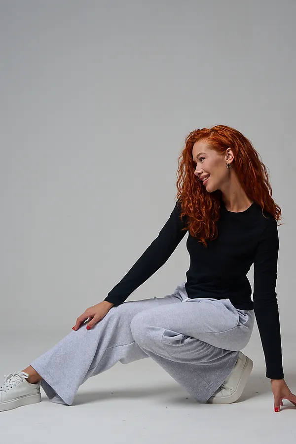 Брюки 67190 НАТАЛИ, серый меланж - фото 2