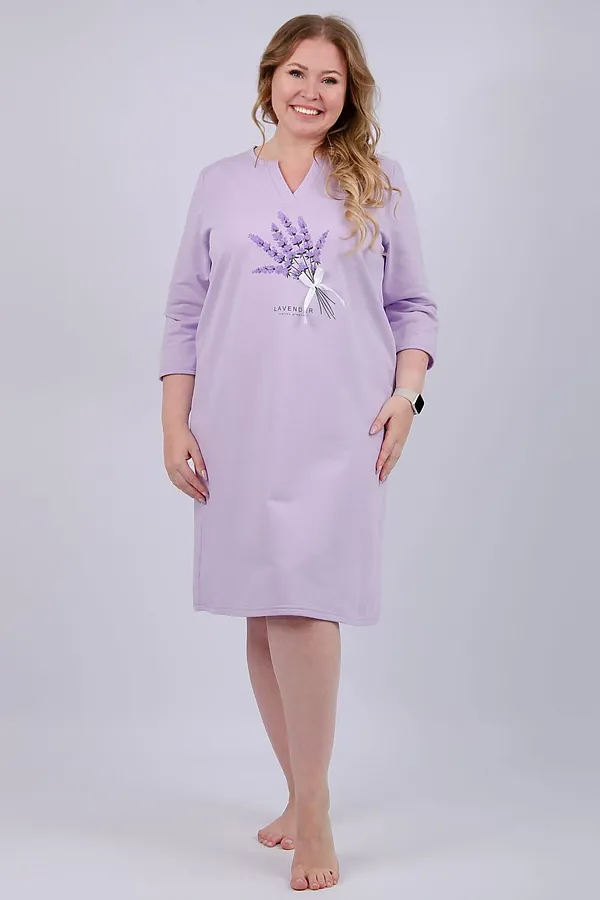 Сорочка Лаванда НАТАЛИ, сиреневый - фото 2