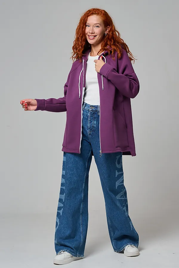 Толстовка 8297 НАТАЛИ, сливовый - фото 2