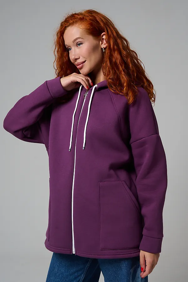 Толстовка 8297 НАТАЛИ, сливовый - фото 2