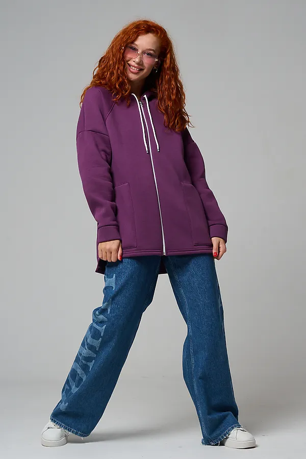 Толстовка 8297 НАТАЛИ, сливовый - фото 2