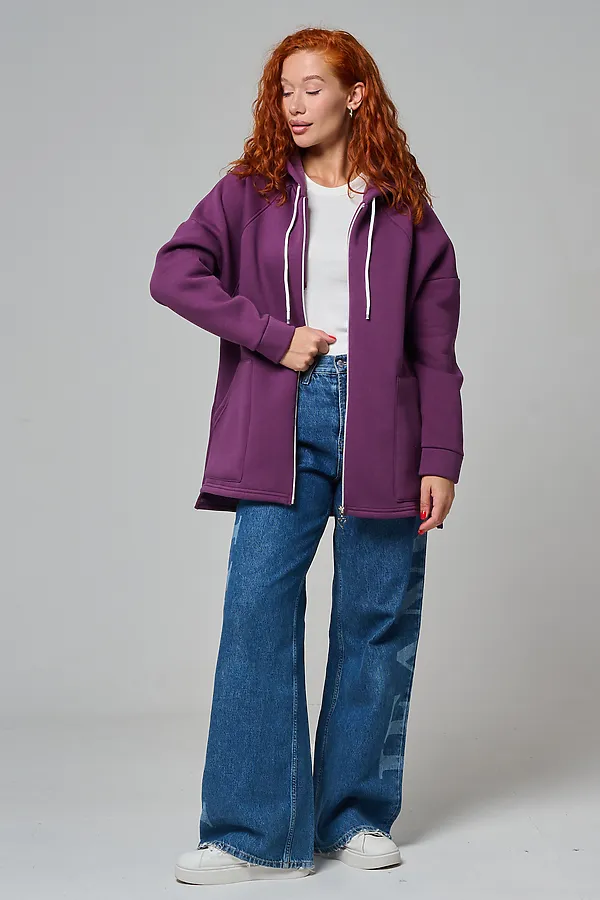 Толстовка 8297 НАТАЛИ, сливовый - фото 2