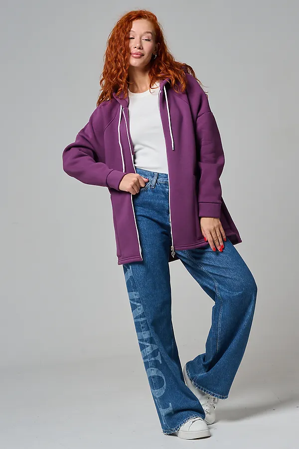 Толстовка 8297 НАТАЛИ, сливовый - фото 2