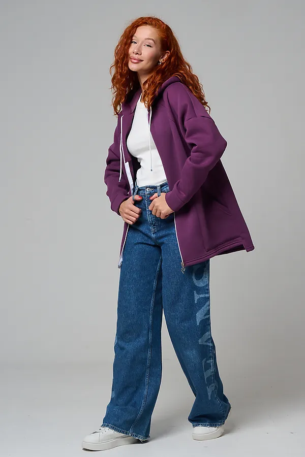 Толстовка 8297 НАТАЛИ, сливовый - фото 2