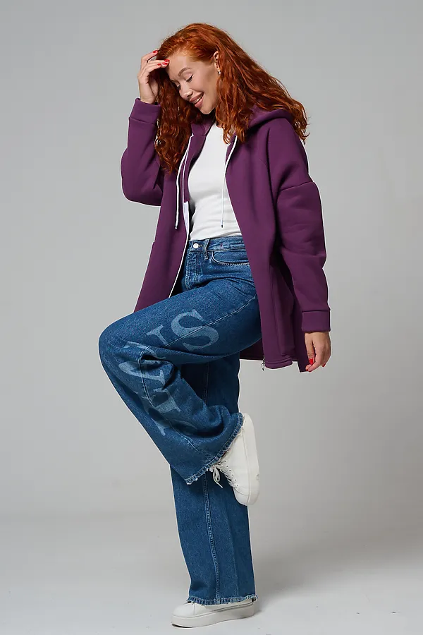 Толстовка 8297 НАТАЛИ, сливовый - фото 2