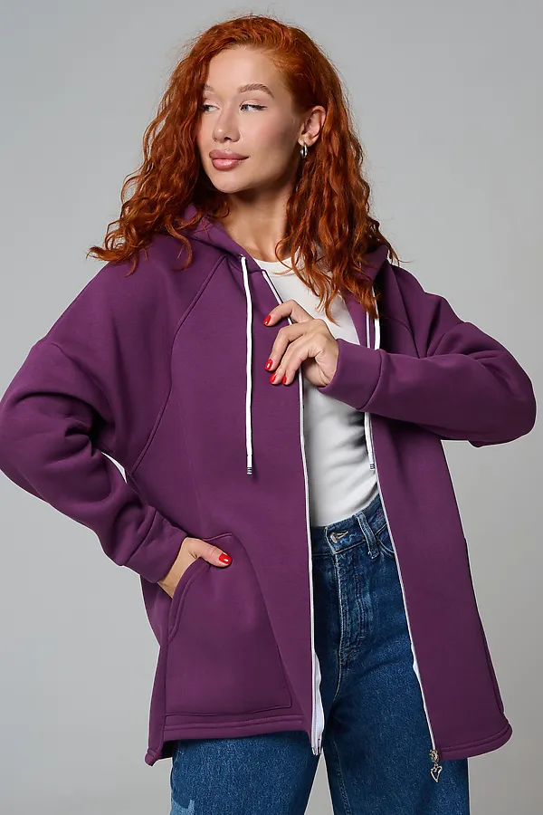 Толстовка 8297 НАТАЛИ, сливовый - фото 2