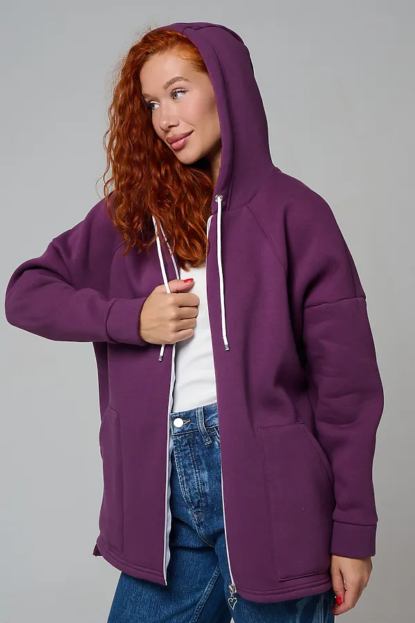 Толстовка 8297 НАТАЛИ, сливовый - фото 2