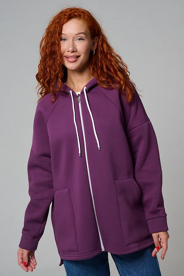 Толстовка 8297 НАТАЛИ, сливовый - фото 2