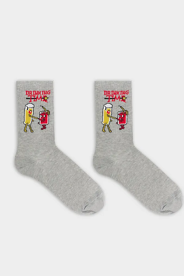 Носки MARK FORMELLE, серый меланж - фото 2