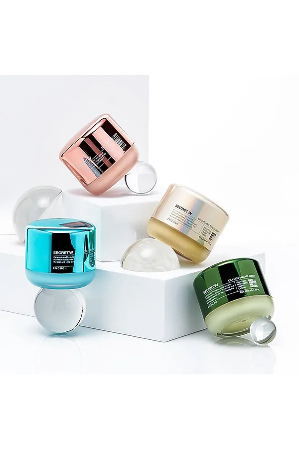 Enough Крем для лица увлажняющий с церамидами и гиалуроновой кислотой / Secret With Acua HA Moisture Cream, 80 г KRISTALLER, голубой - фото 2