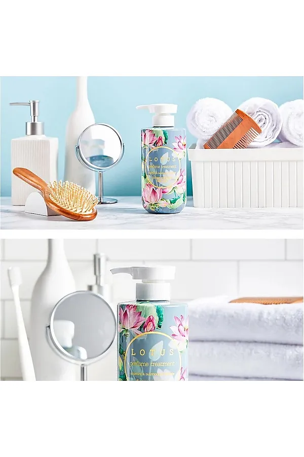 Jigott Парфюмированная маска для волос с экстрактом лотоса / Lotus Perfume Treatment, 500 мл KRISTALLER, личи и лотос - фото 2