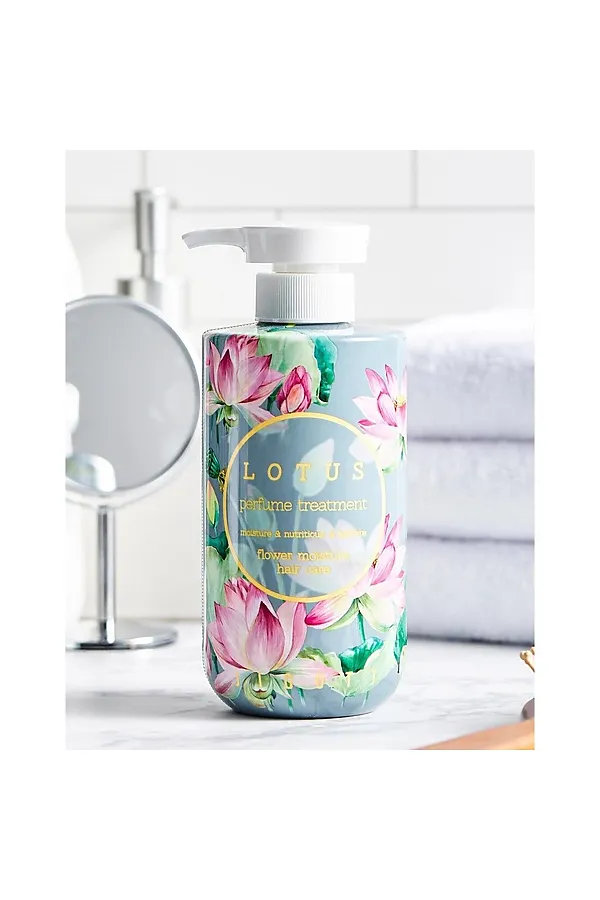 Jigott Парфюмированная маска для волос с экстрактом лотоса / Lotus Perfume Treatment, 500 мл KRISTALLER, личи и лотос - фото 2