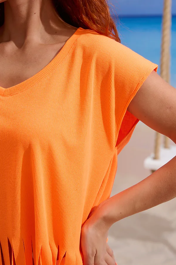 Футболка 7494 НАТАЛИ, оранжевый - фото 2