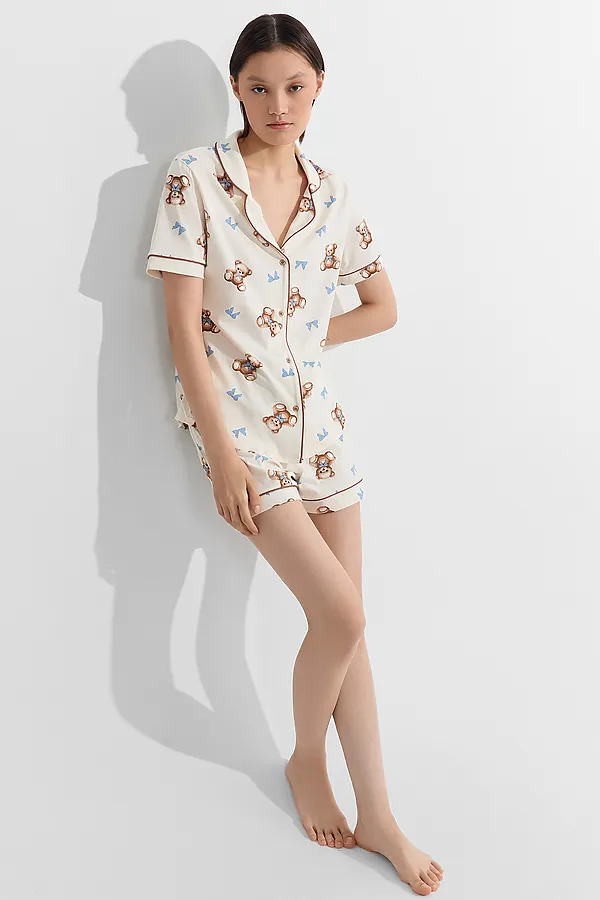 Пижама MARK FORMELLE, мишки на молочном1 - фото 2