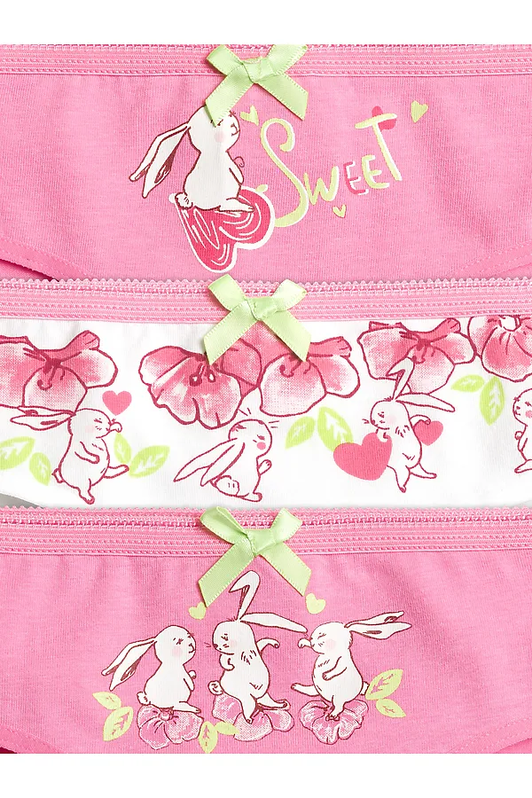 Трусы, 3 шт. PELICAN, малиновый/белый/малиновый - фото 2