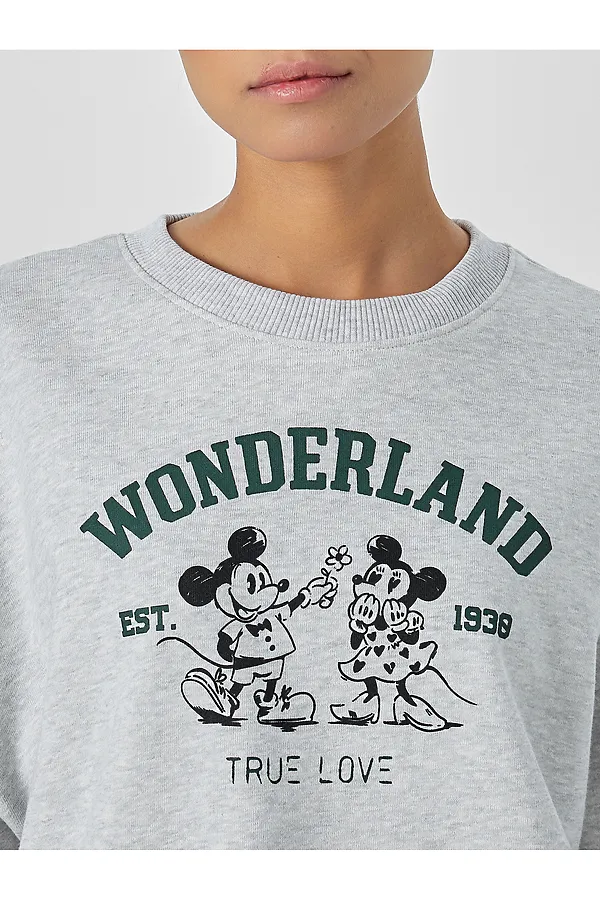 Свитшот MARK FORMELLE, серый меланж 4306-а +печать - фото 2