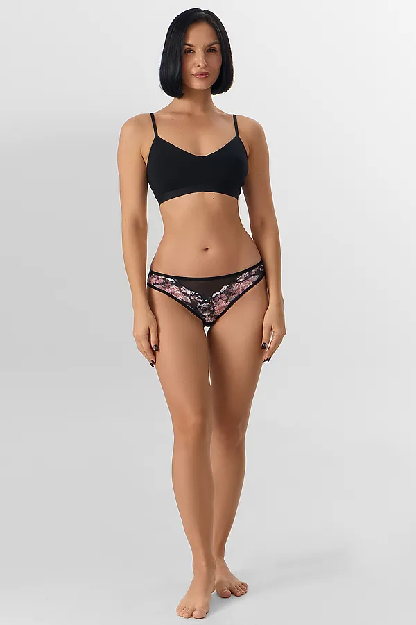 Трусы MARK FORMELLE, цветы на черном1 - фото 2