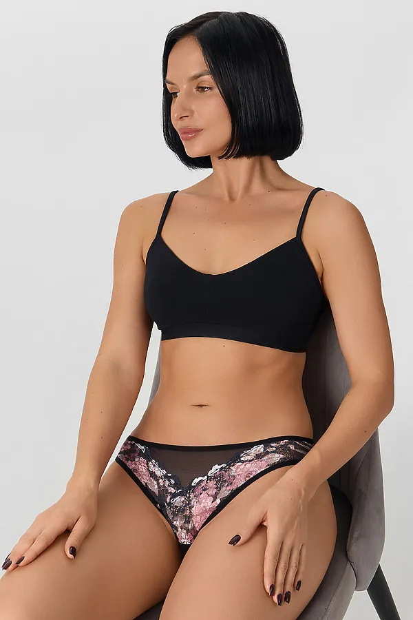 Трусы MARK FORMELLE, цветы на черном1 - фото 2