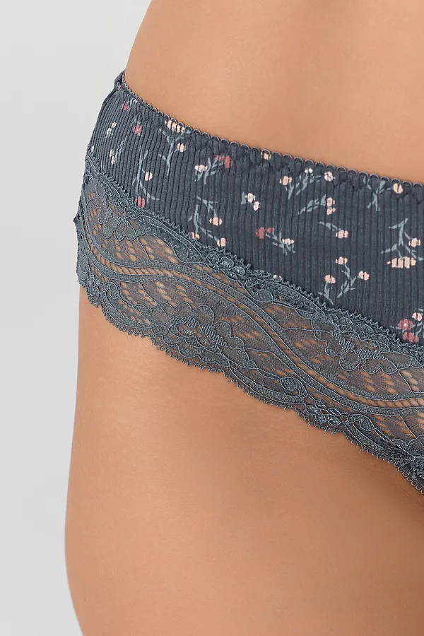 Трусы MARK FORMELLE, цветы на т.сером - фото 2