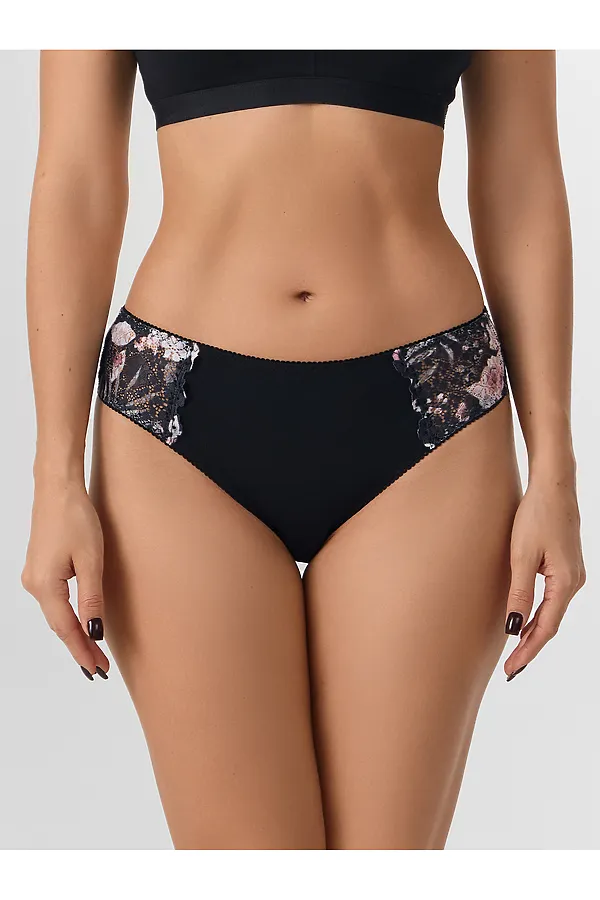Трусы MARK FORMELLE, цветы на черном1 - фото 2