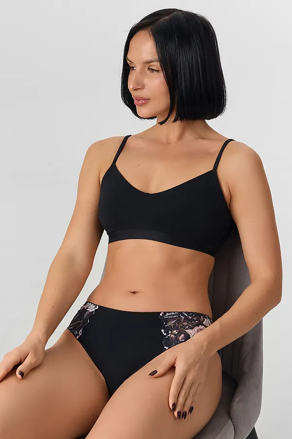 Трусы MARK FORMELLE, цветы на черном1 - фото 2