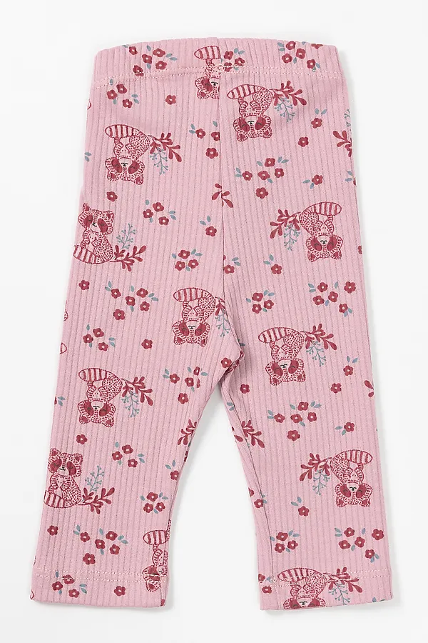 Ползунки MARK FORMELLE, цветочные еноты на п.розовом - фото 2