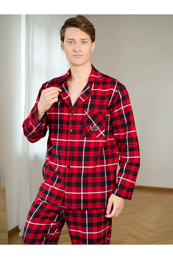 Пижама INDEFINI, красный - фото 2