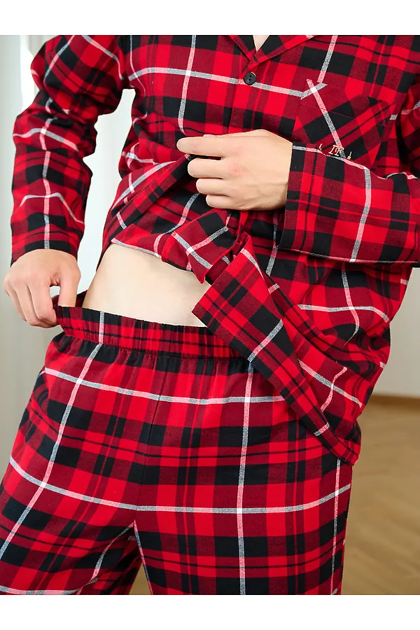 Пижама INDEFINI, красный - фото 2